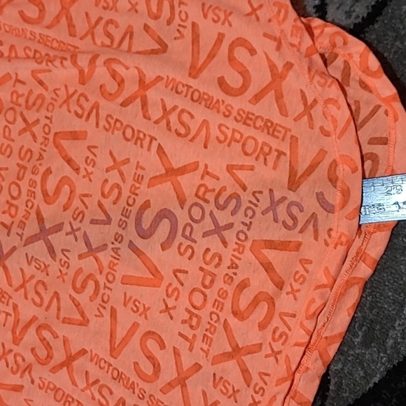 VINTAGE VS VSX SPORT RACERBACK STRAPPY ORANGE LOGO TANK-TOP - Picture 7 of 13